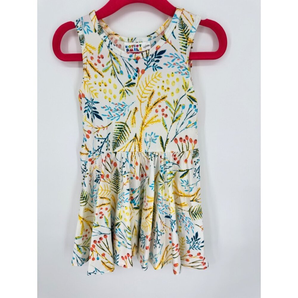 Dotdotsmile Girls Dress Size 12/24 Months Floral Print New with Tags